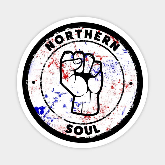 Northern Soul - Red and Blue Magnet by Room Thirty Four